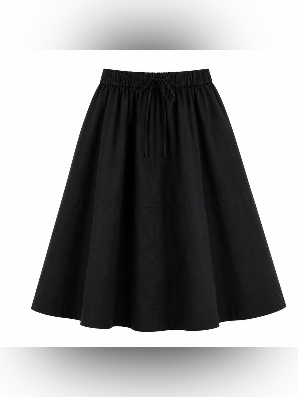 Les Copains (Blue Label)  Black Drawstring Midi Skirt